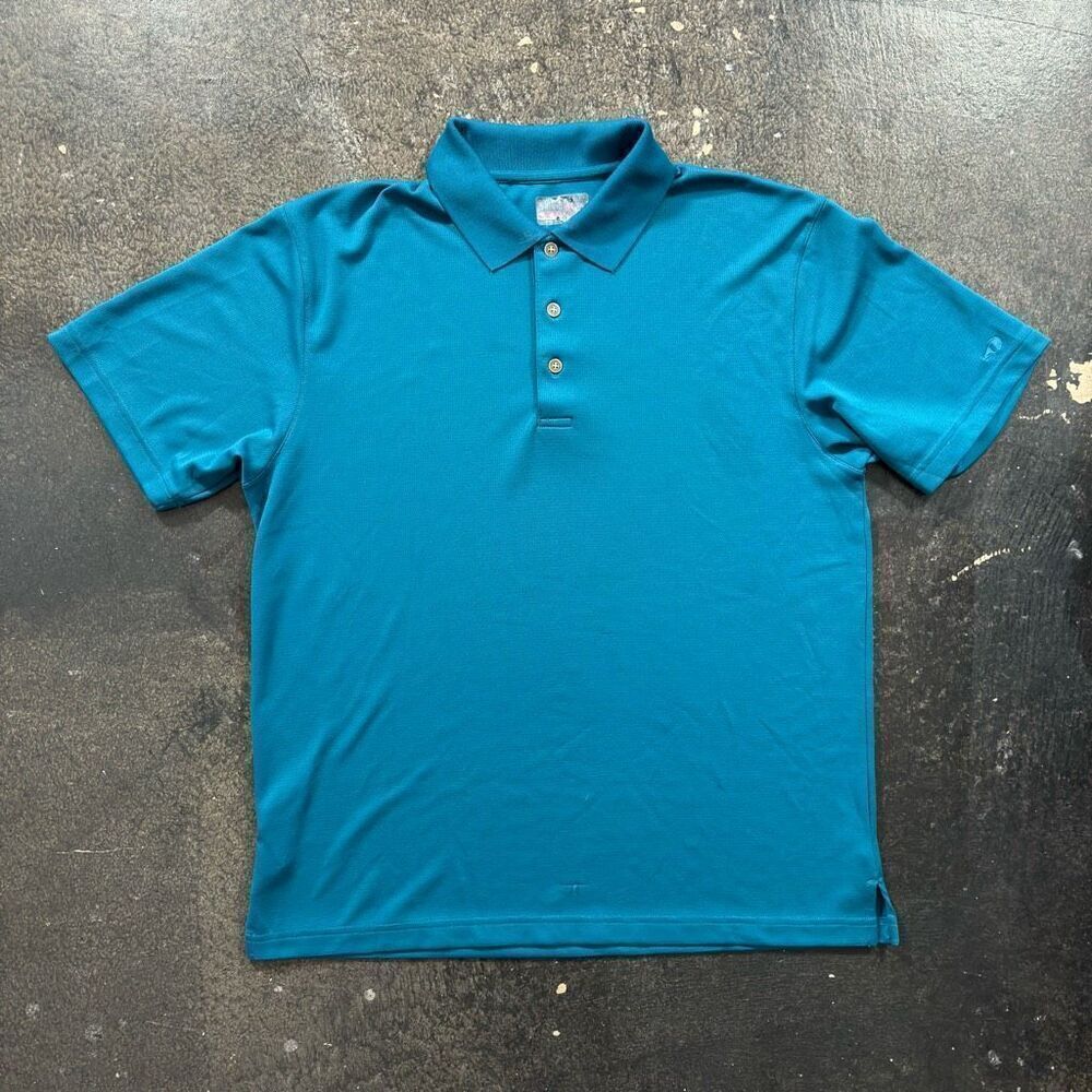Grand Slam Blue Polo Shirt Short Sleeve Basic Golf Shirt Mens Size XL Read Bio